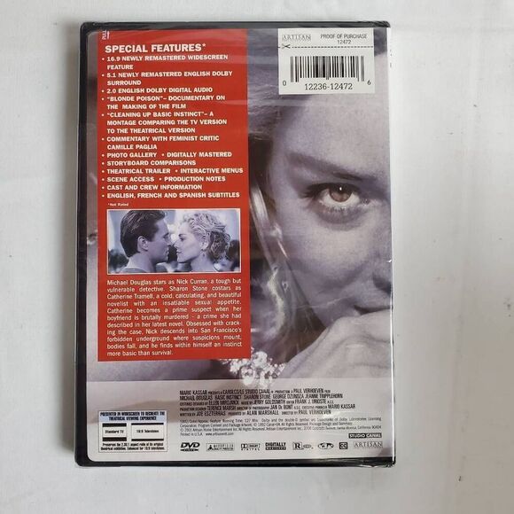 Basic Instinct Special Edition DVD - Picture 2 of 2